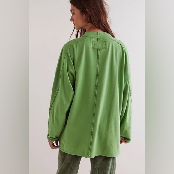 Free People Heater Tee, Green, Size S - Picture 4 of 13